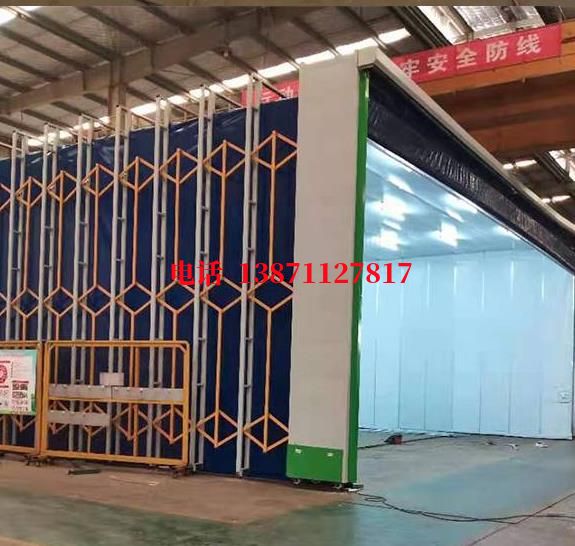 昌江PVC快卷钢结构厂移动伸缩房